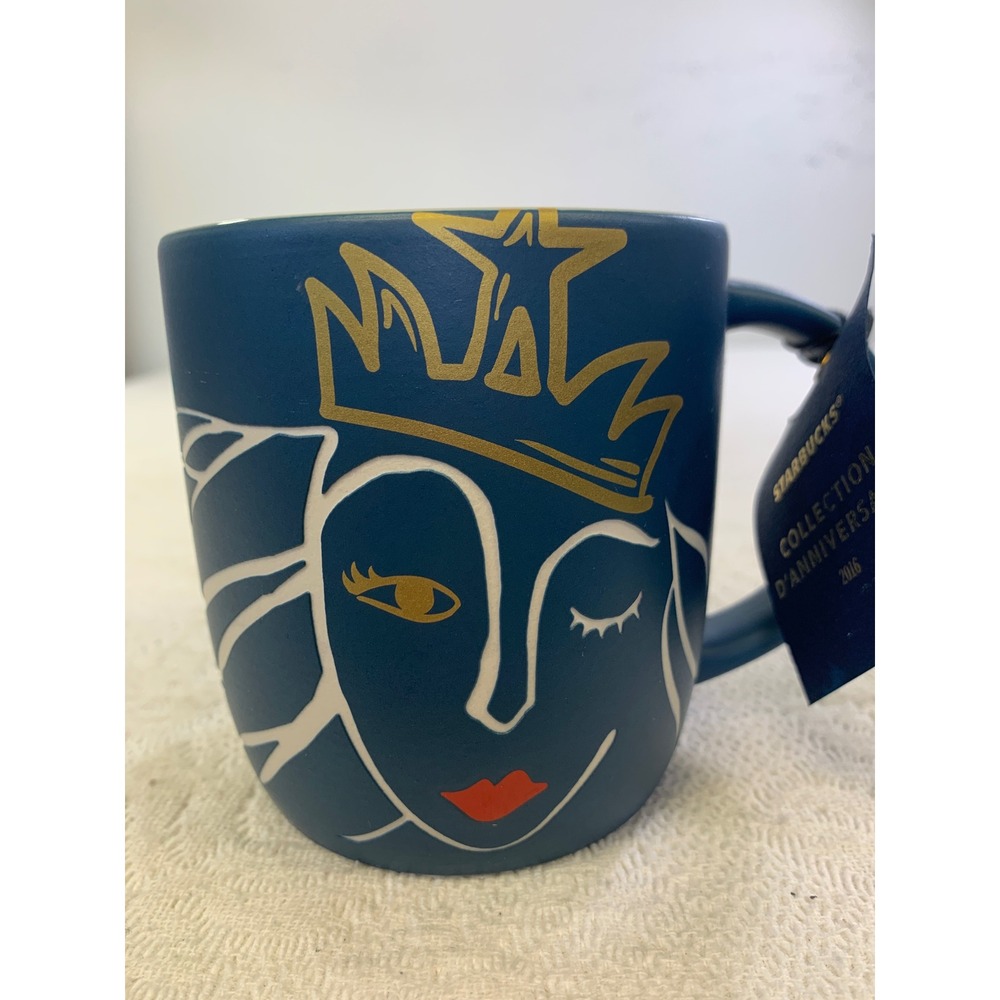 Starbucks 2016 Anniversary Collection Blue Siren Mermaid 14oz Coffee Mug NWT